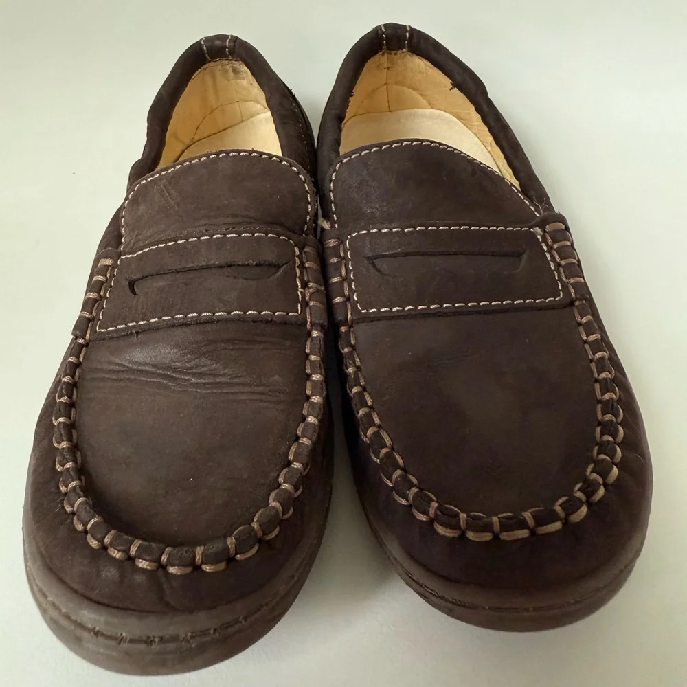 Primigi Kids Dark Brown Suede Moccasins
